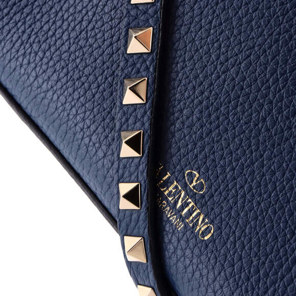 Valentino Garavani Small Rockstud Flip Lock Flap Bag Leather